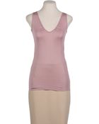 Vanessa Bruno Sleeveless Tshirt - Lyst