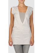 Zoe Tees Sleeveless Tshirt - Lyst