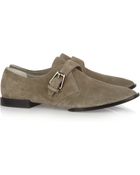 Alexander Wang Ruby Suede Monk Shoes - Lyst