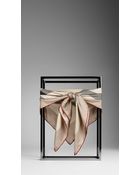 Burberry Check Silk Square - Lyst