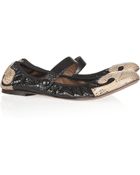 Marni Watersnake Mary Jane Ballet Flats - Lyst