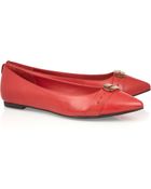McQ by Alexander McQueen Leather Ballet Flats - Lyst