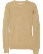 Michael Kors Metallic Knitted Sweater - Lyst