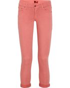 Mother The Looker Cropped Lowrise Skinny Jeans - Lyst