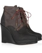 Rag & Bone Dolgan Leather Wedge Boots - Lyst