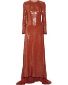 Diane von Furstenberg Marisa Sequined Silk Gown - Lyst