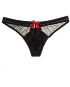 Bordelle Bordelle Velvet Odile Thong - Lyst