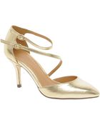 Asos Asos Shaken Metallic Pointed Heels - Lyst