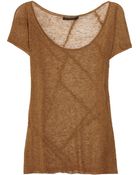Donna Karan New York Fine Knit T-Shirt - Lyst