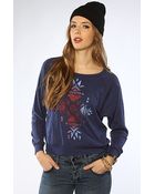 Obey The Desert Star Raglan Top - Lyst