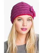 Lulu Knit Bow Hat - Lyst