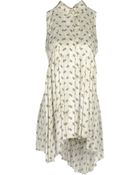 Balmain Asymmetrical Zip Long Pencil Skirt - Lyst