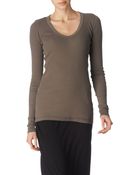 Rick Owens Cotton Top - Lyst