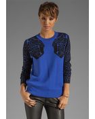 Torn By Ronny Kobo Elsa Mirrored Tigers Sweater - Lyst