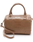 Tory Burch Robinson Middy Satchel - Lyst
