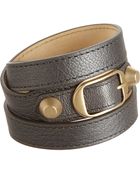 Balenciaga Arena Classic Double Tour Bracelet - Lyst