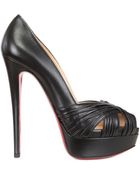 Christian Louboutin 150mm Aborina Nappa Open Toe Pumps - Lyst