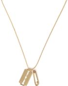 McQ by Alexander McQueen Razor Blade Pendant Necklace - Lyst