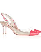 Sophia Webster Daria Leather and Pvc Slingbacks - Lyst