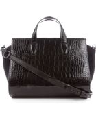 Alexander Wang Pelican Leather and Neoprene Satchel - Lyst