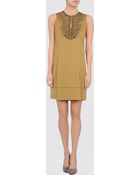 Class Roberto Cavalli Short Dress - Lyst