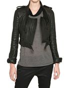 Burberry Prorsum Nappa Leather Biker Jacket - Lyst