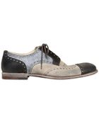 Dolce & Gabbana Milano Waxed Tricolor Derby Shoes - Lyst