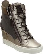 Giuseppe Zanotti Combo Zip Wedge Sneaker - Lyst