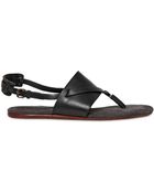Lanvin Leather Sandals - Lyst