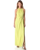 Lela Rose Open Back Dress - Lyst