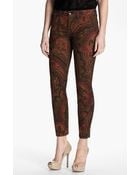 Lucky Brand Sofia Print Skinny Jeans - Lyst