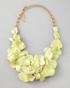 Oscar de la Renta Large Flower Collar Necklace - Lyst