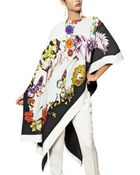 Etro Printed Viscose Cady Poncho - Lyst