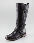 Manolo Blahnik Varobasso Triple Buckle Midcalf Boot - Lyst