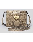 Michael Kors Michael Crossbody Large Embossed Leather - Lyst