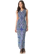 Mara Hoffman Cutout Column Maxi Dress - Lyst