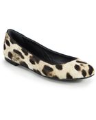 Giuseppe Zanotti Leopard Print Haircalf Ballet Flats - Lyst
