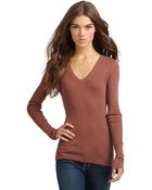 Inhabit Essential V-neck Shirt - Lyst