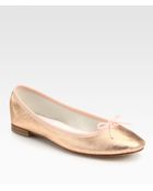 Repetto Metallic Leather Ballet Flats - Lyst