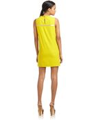 Robert Rodriguez Silk Piped Shift Dress - Lyst