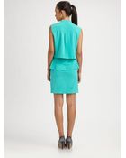 Sachin & Babi Kishi Silk Peplum Dress - Lyst