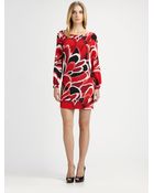 Trina Turk Printed Silk Dress - Lyst