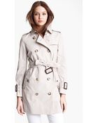 Burberry Brit Double Breasted Trench Coat - Lyst