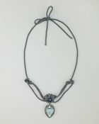 Lanvin Crystal Teardrop Choker Necklace Blue - Lyst