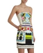 Mary Katrantzou Strapless Dress - Lyst