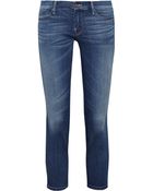 Mother The Looker Cropped Midrise Skinny Jeans - Lyst