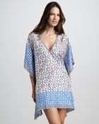 Tory Burch Eden Mixedprint Coverup Tunic - Lyst