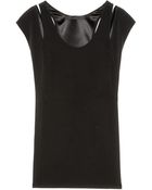Alexander Wang Silk-Crepe Racerback Top - Lyst