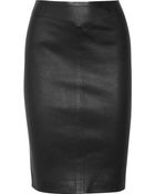 Joseph Stretch Leather Pencil Skirt - Lyst