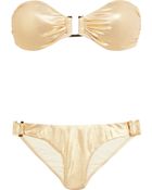 Melissa Odabash Rome Metallic Bandeau Bikini - Lyst